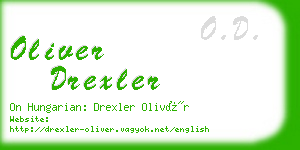 oliver drexler business card